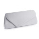 Clutch purse / evening bag - satin - Cream (1 Piece)