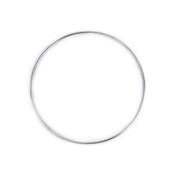 Kółko / obręcz metalowa ø25,5 cm - Nikiel (1 Sztuka)