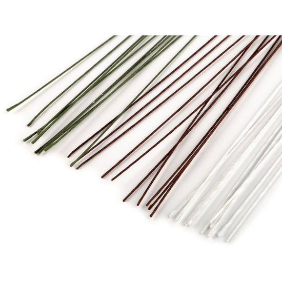 Drut florystyczny ø1 mm, długość 40 cm - Zielony (10 Sztuki) Drut florystyczny ø1 mm, długość 40 cm - Zielony (10 Sztuki)
