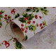 Material textil decorativ, imprimeu floral, lățime 48 cm - Alb (20 Metri) Material textil decorativ, imprimeu floral, lățime 48 cm - Alb (20 Metri)