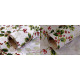 Material textil decorativ, imprimeu floral, lățime 48 cm - Alb (20 Metri) Material textil decorativ, imprimeu floral, lățime 48 cm - Alb (20 Metri)