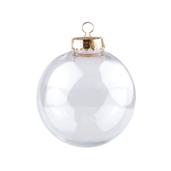 Bombka przezroczysta ø10 cm - Transparent (2 Sztuki)