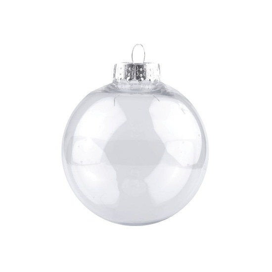 Baňka k dozdobení ø8 cm - Transparent (2 Kusy)