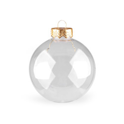 Bombka przezroczysta ø8 cm - Transparent (2 Sztuki)