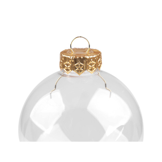 Baňka k dozdobení ø8 cm - Transparent (2 Kusy)