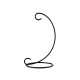Aerárium fém állvány / gömb magasság 22 cm-es - Fekete (1 Darab) Aerárium fém állvány / gömb magasság 22 cm-es - Fekete (1 Darab)