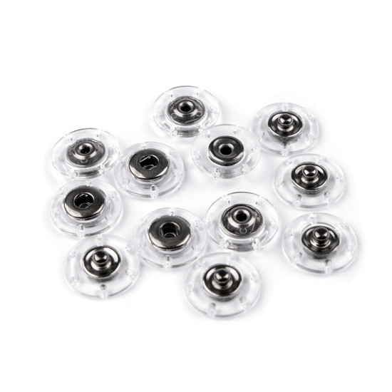 Designové patentky / druky ø 18; 20; 25 mm - Transparent (6 Páry) Designové patentky / druky ø 18; 20; 25 mm - Transparent (6 Páry)
