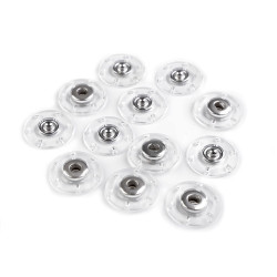 Zatrzaski przezroczyste ø 18; 20; 25 mm - Transparent (30 Pary)
