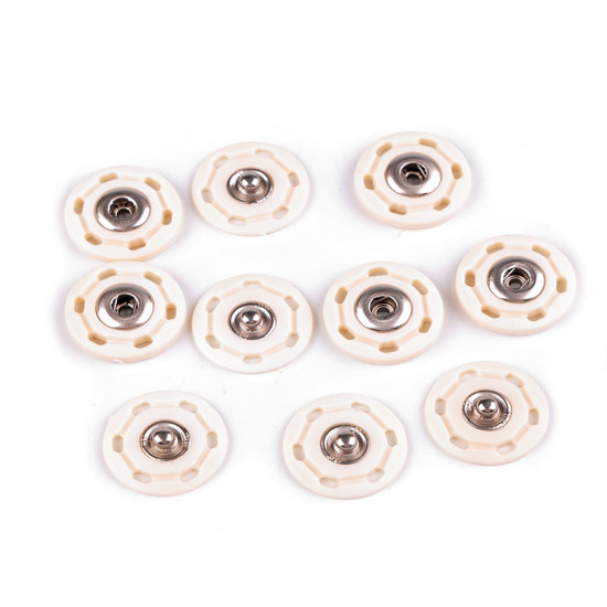 Capse de cusut, ø25 mm - Negru (5 Perechi)