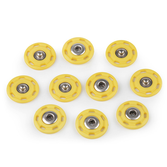 Capse de cusut, ø25 mm - Negru (5 Perechi)
