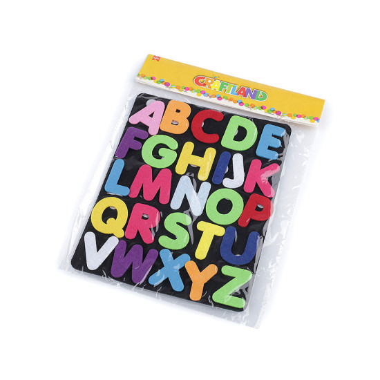 Chiffres/lettres en feutre - Multicolore (4 Sachets)