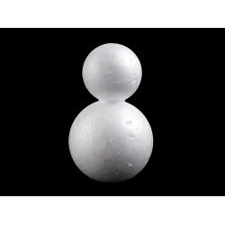 Bałwan styropianowy 4,5x7,5 cm - White (100 Sztuki)