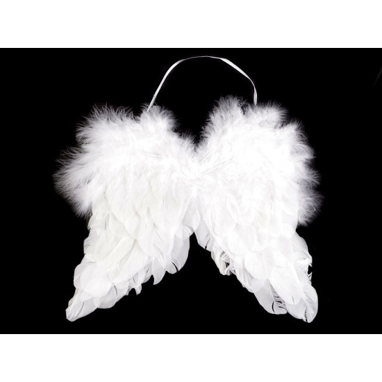 Anielskie skrzydła dekoracja 21x25 cm - White (1 Sztuka) Anielskie skrzydła dekoracja 21x25 cm - White (1 Sztuka)