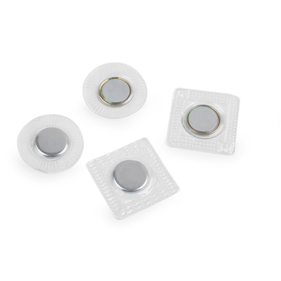 Hidden magnetic fastening / snaps to sew ø15 mm - Transparent (1 Pair) Hidden magnetic fastening / snaps to sew ø15 mm - Transparent (1 Pair)