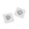 Hidden magnetic fastening / snaps to sew ø15 mm - Transparent (1 Pair)
