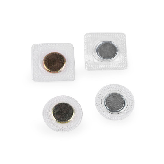 Hidden magnetic snaps to sew ø19 mm - Transparent (30 Pairs) Hidden magnetic snaps to sew ø19 mm - Transparent (30 Pairs)