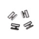 Metal bikini clasp width 14 mm - Black nickel (2 Pairs) Metal bikini clasp width 14 mm - Black nickel (2 Pairs)