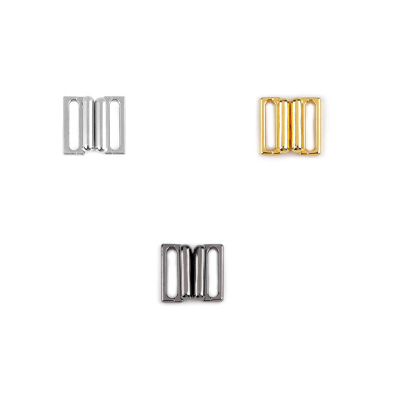Metal bikini clasp width 14 mm - Black nickel (2 Pairs) Metal bikini clasp width 14 mm - Black nickel (2 Pairs)