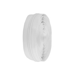 Continuous nylon zipper no 10 - White (1 Meter)