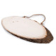 Natural wood tree branch oval slice diy - Ivory (1 Piece) Natural wood tree branch oval slice diy - Ivory (1 Piece)
