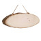 Natural wood tree branch oval slice diy - Ivory (1 Piece)