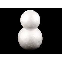 Bałwan styropianowy 9x14 cm - White (1 Sztuka)