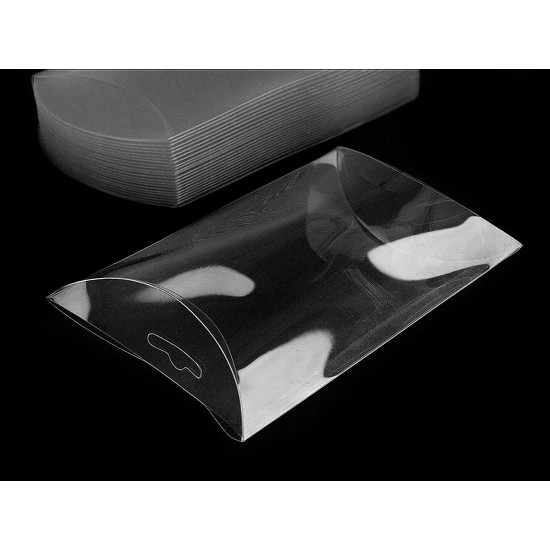 Clear packaging box with hang hole 7x12 cm - Transparent (10 Pieces) Clear packaging box with hang hole 7x12 cm - Transparent (10 Pieces)