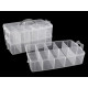 Pojemnik plastikowy rozkładany duży / kuferek 3 - piętrowy - Transparent (1 Sztuka) Pojemnik plastikowy rozkładany duży / kuferek 3 - piętrowy - Transparent (1 Sztuka)