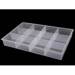 Pojemnik plastikowy / organizer 23x34,5x4,5 cm - Transparent (1 Sztuka)