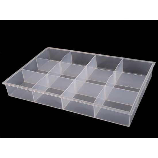 Pojemnik plastikowy / organizer 23x34,5x4,5 cm - Transparent (1 Sztuka) Pojemnik plastikowy / organizer 23x34,5x4,5 cm - Transparent (1 Sztuka)