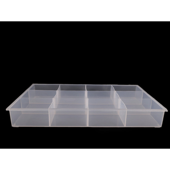 Pojemnik plastikowy / organizer 23x34,5x4,5 cm - Transparent (1 Sztuka) Pojemnik plastikowy / organizer 23x34,5x4,5 cm - Transparent (1 Sztuka)