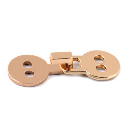 Garment metal fastening - washable - Gold classic (2 Pairs)