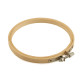 Bamboo embroidery hoop ø12.5 cm - Bamboo light (10 Pieces)