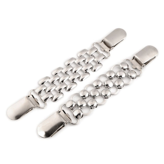 Zapięcie ozdobne / klamra metalowa / broszka - Nikiel (5 Sztuki) Zapięcie ozdobne / klamra metalowa / broszka - Nikiel (5 Sztuki)