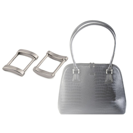 Clothing / handbag / strap rectangular metal loops witdth 20 mm - Nickel (100 Pieces) Clothing / handbag / strap rectangular metal loops witdth 20 mm - Nickel (100 Pieces)