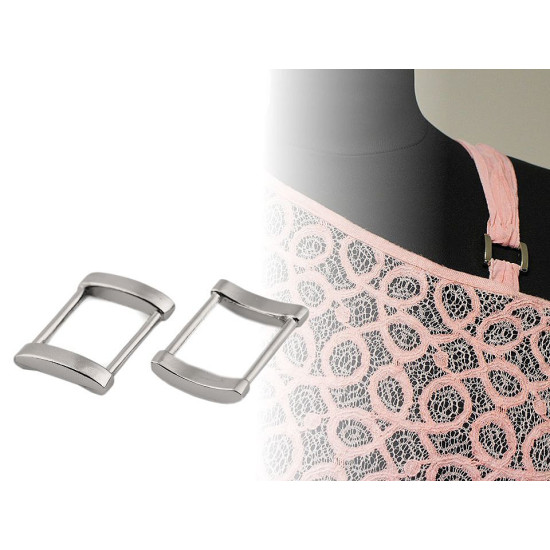 Clothing / handbag / strap rectangular metal loops witdth 20 mm - Nickel (100 Pieces) Clothing / handbag / strap rectangular metal loops witdth 20 mm - Nickel (100 Pieces)