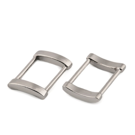 Clothing / handbag / strap rectangular metal loops witdth 20 mm - Nickel (100 Pieces) Clothing / handbag / strap rectangular metal loops witdth 20 mm - Nickel (100 Pieces)