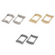 Clothing / handbag / strap rectangular metal loops witdth 20 mm - Nickel (100 Pieces) Clothing / handbag / strap rectangular metal loops witdth 20 mm - Nickel (100 Pieces)