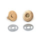 Magnetic snap fasteners ø14 mm thin - Black nickel (20 Sets) Magnetic snap fasteners ø14 mm thin - Black nickel (20 Sets)
