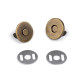 Magnetic snap fasteners ø14 mm thin - Black nickel (20 Sets) Magnetic snap fasteners ø14 mm thin - Black nickel (20 Sets)