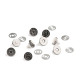 Magnetic snap fasteners ø14 mm thin - Black nickel (20 Sets) Magnetic snap fasteners ø14 mm thin - Black nickel (20 Sets)