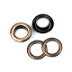 Grommet / eyelet, inner ø10 mm / outer ø16 mm - Nickel (10 Pairs) Grommet / eyelet, inner ø10 mm / outer ø16 mm - Nickel (10 Pairs)