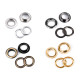 Grommet / eyelet, inner ø10 mm / outer ø16 mm - Nickel (10 Pairs) Grommet / eyelet, inner ø10 mm / outer ø16 mm - Nickel (10 Pairs)