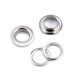 Grommet / eyelet, inner ø10 mm / outer ø16 mm - Nickel (10 Pairs) Grommet / eyelet, inner ø10 mm / outer ø16 mm - Nickel (10 Pairs)