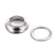 Grommet / eyelet, inner ø10 mm / outer ø16 mm - Nickel (10 Pairs) Grommet / eyelet, inner ø10 mm / outer ø16 mm - Nickel (10 Pairs)