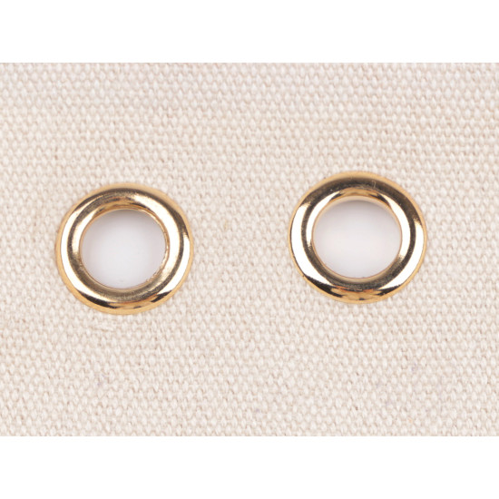 Grommet / eyelet, inner ø10 mm / outer ø16 mm - Nickel (10 Pairs) Grommet / eyelet, inner ø10 mm / outer ø16 mm - Nickel (10 Pairs)
