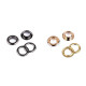 Grommet / eyelet, inner ø12 mm / outer ø21 mm, shiny - Nickel (100 Pairs) Grommet / eyelet, inner ø12 mm / outer ø21 mm, shiny - Nickel (100 Pairs)
