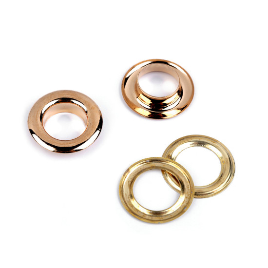 Grommet / eyelet, inner ø12 mm / outer ø21 mm, shiny - Nickel (100 Pairs) Grommet / eyelet, inner ø12 mm / outer ø21 mm, shiny - Nickel (100 Pairs)
