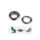 Grommet / eyelet, inner ø12 mm / outer ø21 mm, shiny - Nickel (100 Pairs) Grommet / eyelet, inner ø12 mm / outer ø21 mm, shiny - Nickel (100 Pairs)