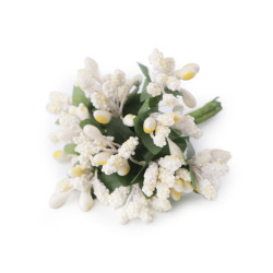 Floral / florist pistils on wire - Cream lightest (12 Pieces)